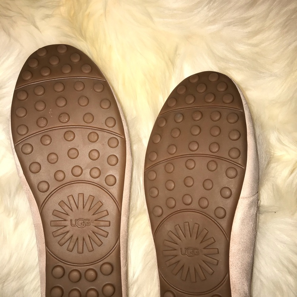 BNWOT UGG Pale Pink Suede Slippers Size 8 - Picture 2 of 5